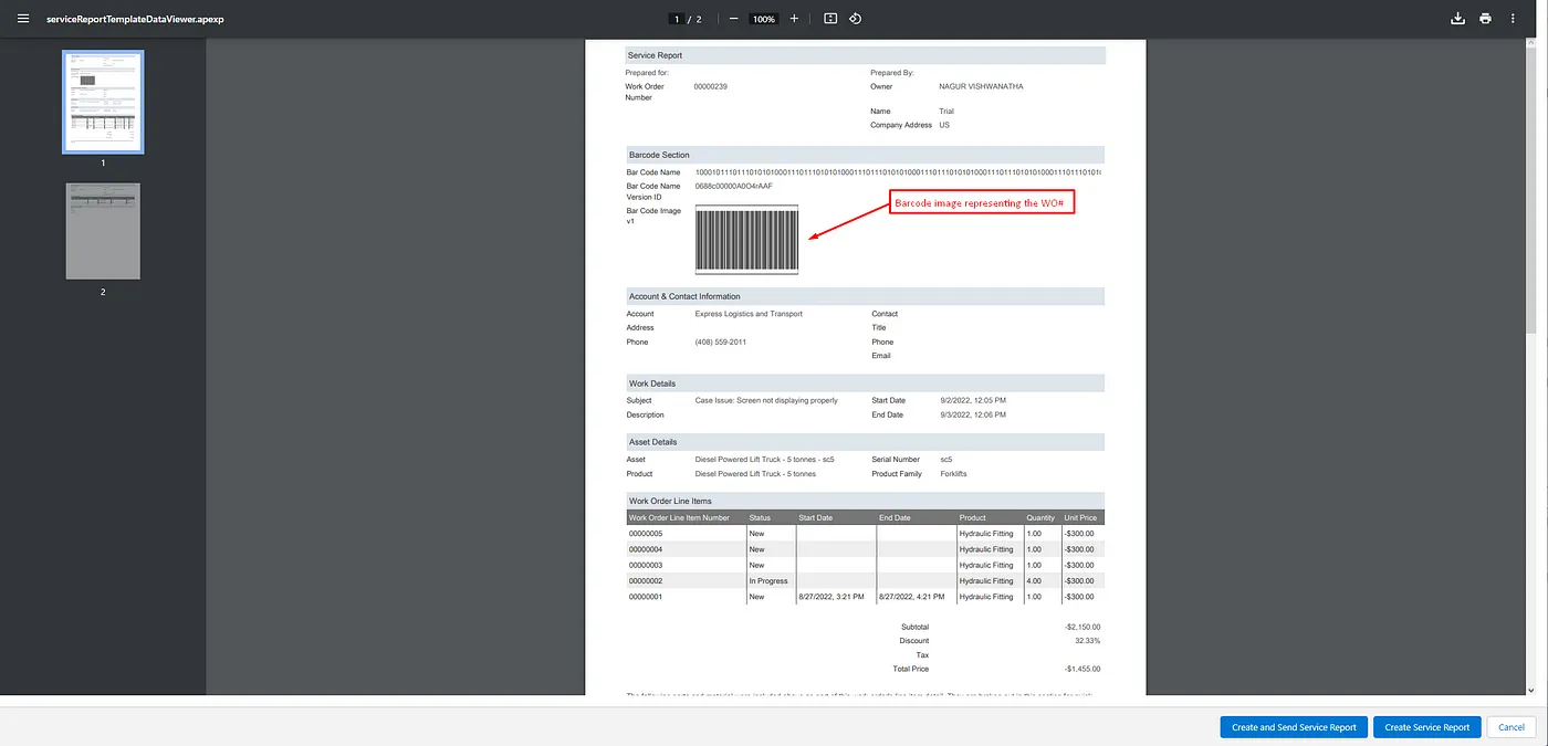 Add Image to Salesforce’s FSL Service Report