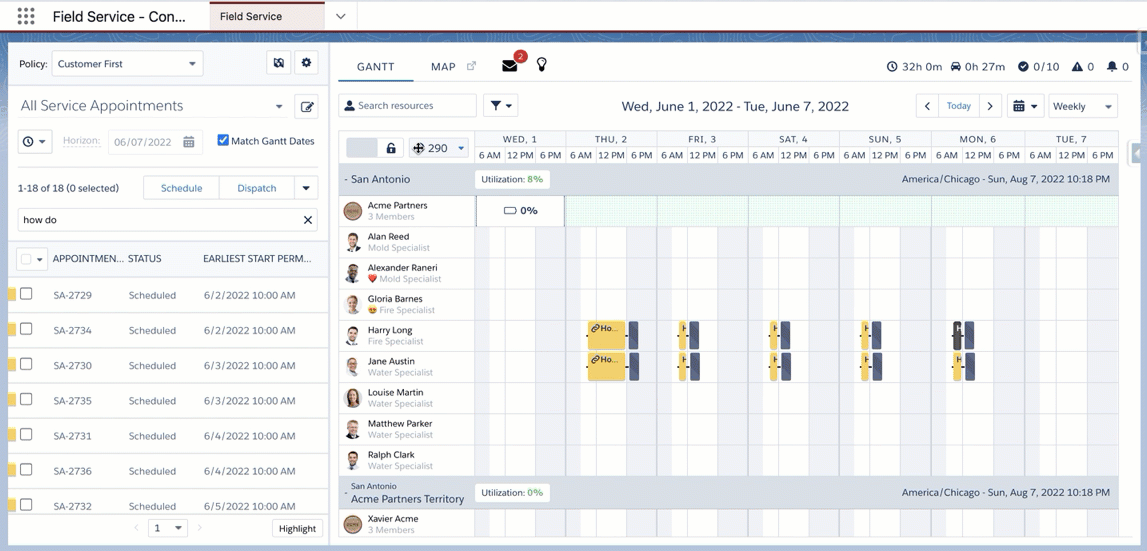 Run Flows From The Field Service Dispatch Console (In Lightning Runtime)
