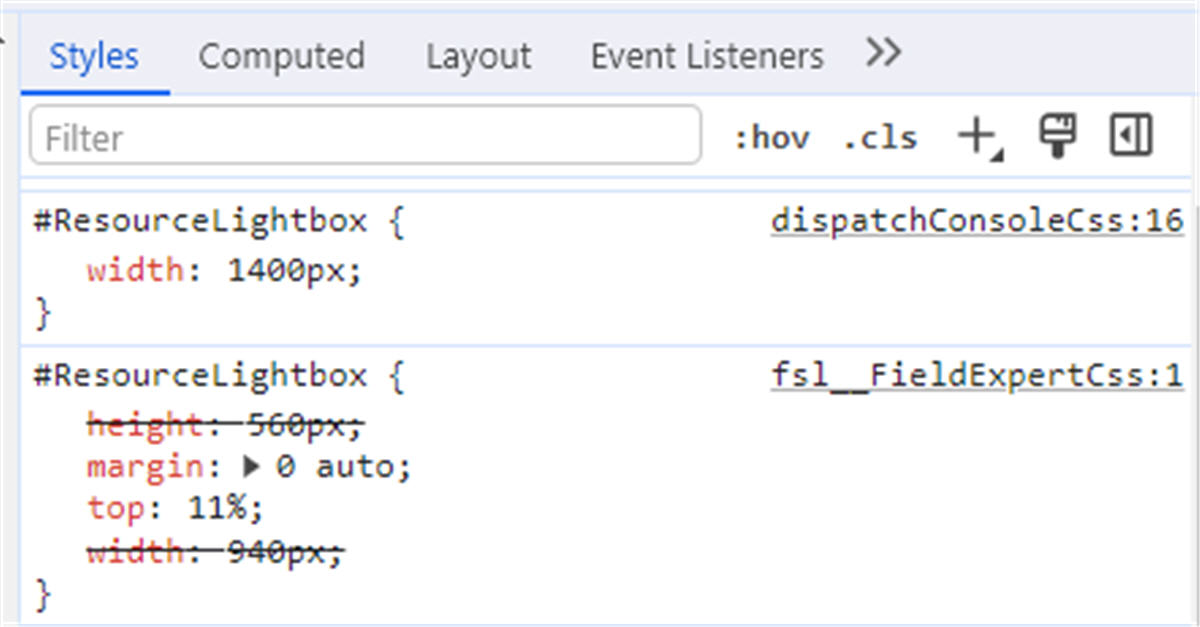 Resize Dispatch Console Flows with custom CSS